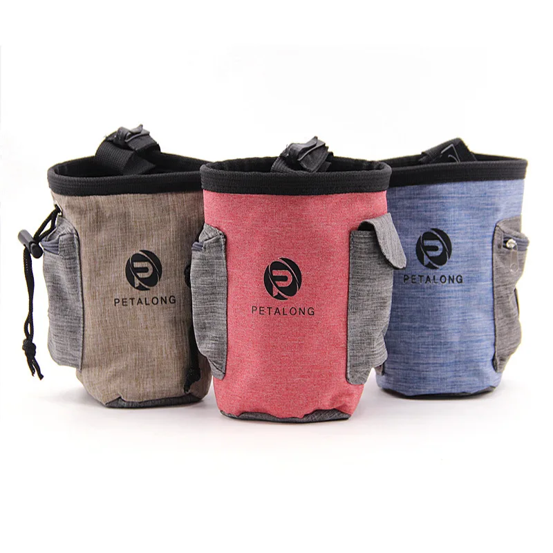 

New Multi-color and Optional Pet Out-of-town Food Bag Dog Training Waist Bag Waterproof Material Easy To Carry Pet Supplies