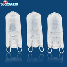 Обувь по заводским ценам 50 шт./лот G9 галогенная лампа 25 Вт 40 Вт 60 Вт свет 360 градусов incandeslence Лампы для мотоциклов AC 220 В 230 В 2800 К теплый белый