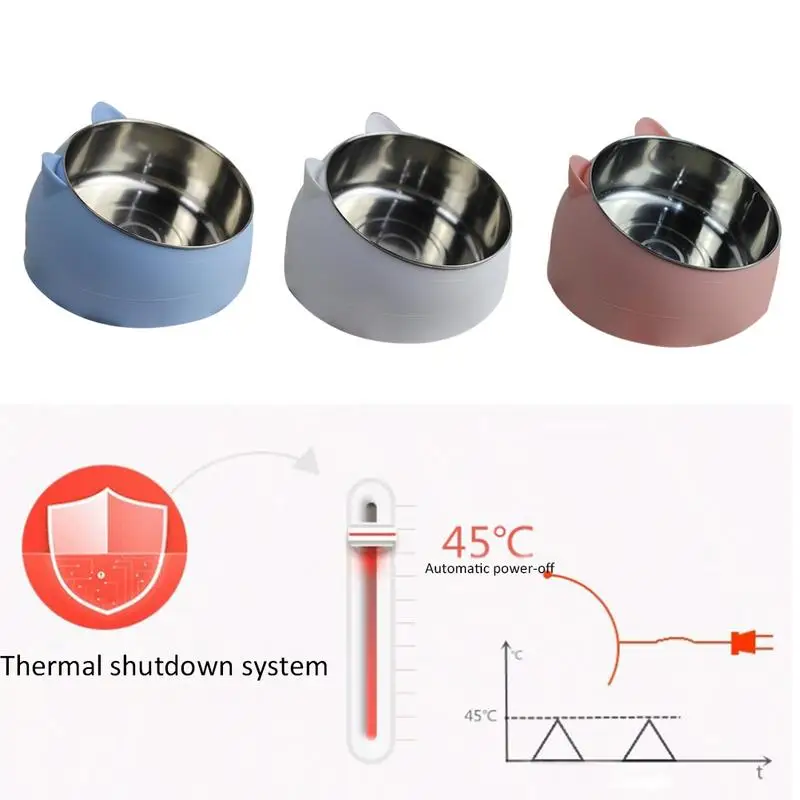Миска для собак с автоматическим нагревом, дорожный сухой корм для животных, миски для кошек, собак, розовые миски для собак, миска для питьевой воды на открытом воздухе, 110 v-220 v