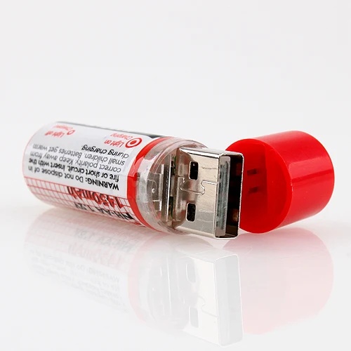 LiitoKala USB батарея AA 1,2 V 1450mAh Ni-MH батареи USB перезаряжаемая батарея светодиодный индикатор(красный