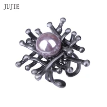 JUJIE античные полые жемчужные кольца для женщин Птичье гнездо Винтажное кольцо брендовые ювелирные изделия Прямая поставка