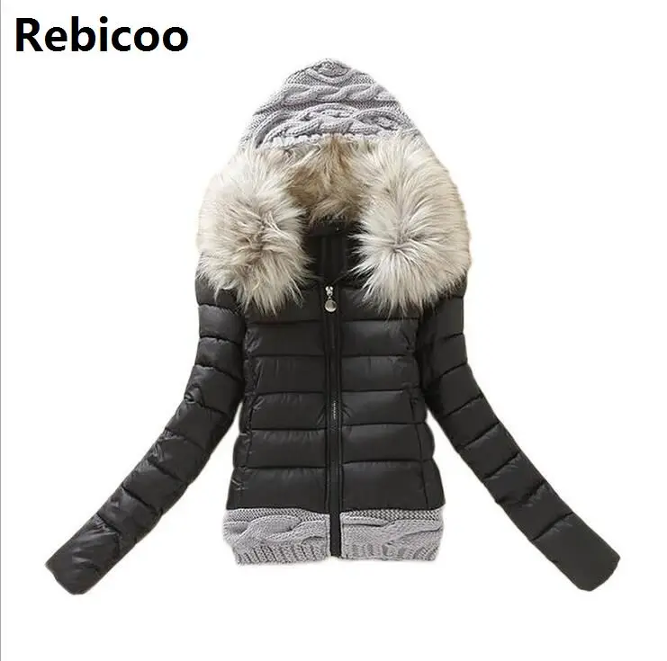 New Arrivals 2018 Winter Jacket Women Fashion Slim Big Fur Collar Warmth Outdoor Casual Coat warm