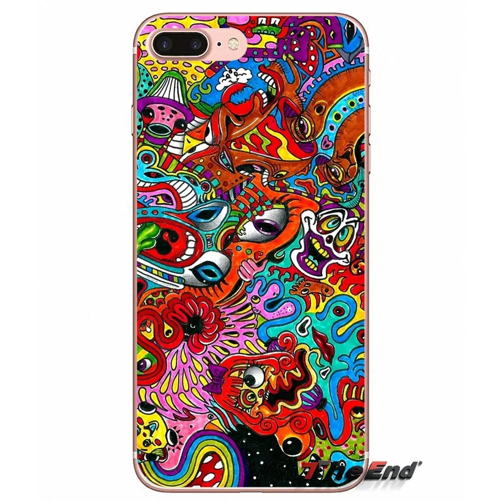 Для samsung Galaxy S2 S3 S4 S5 мини S6 S7 край S8 Plus Note 2 3 4 5 большое ядро Prime красочные милые