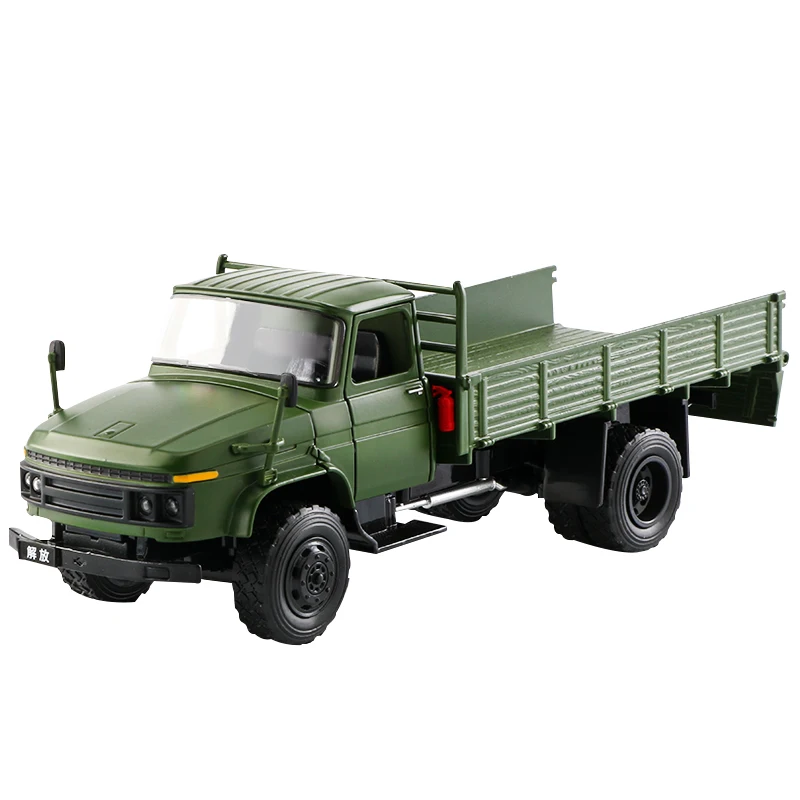 

Liberation truck model Simulated Alloy Car Boy Jeepping Model Children's toy car model Head can be turned over