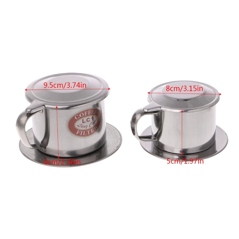 Размер S/L вьетнамский кофе фильтр из нержавеющей стали чайник заварки чашка подачи вкусные