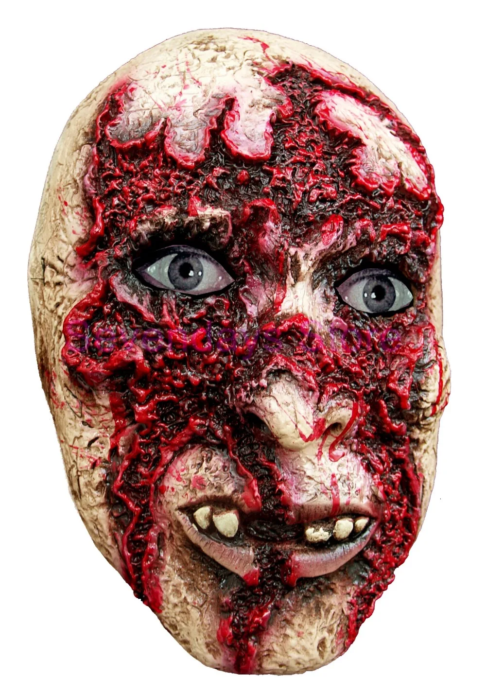 Хэллоуин взрослых маска зомби маска латексная кровавая страшная очень противная полный костюм маска для лица вечерние косплей реквизит