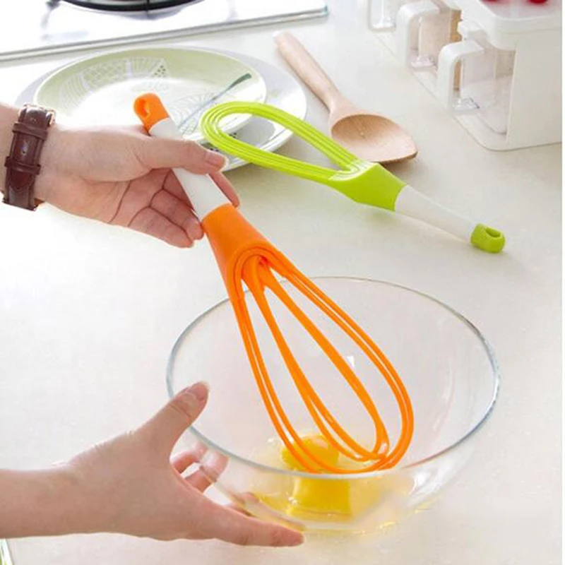 

Rotatable Mixer 2 in1 Egg Beaters Safety Material Whisk Cook Tools Kitchen Blender Detachable Washable Egg Mixer 7C
