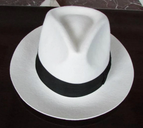 Wool fedoras cap hat for man cap woolen hat whitehat cap exchangecap