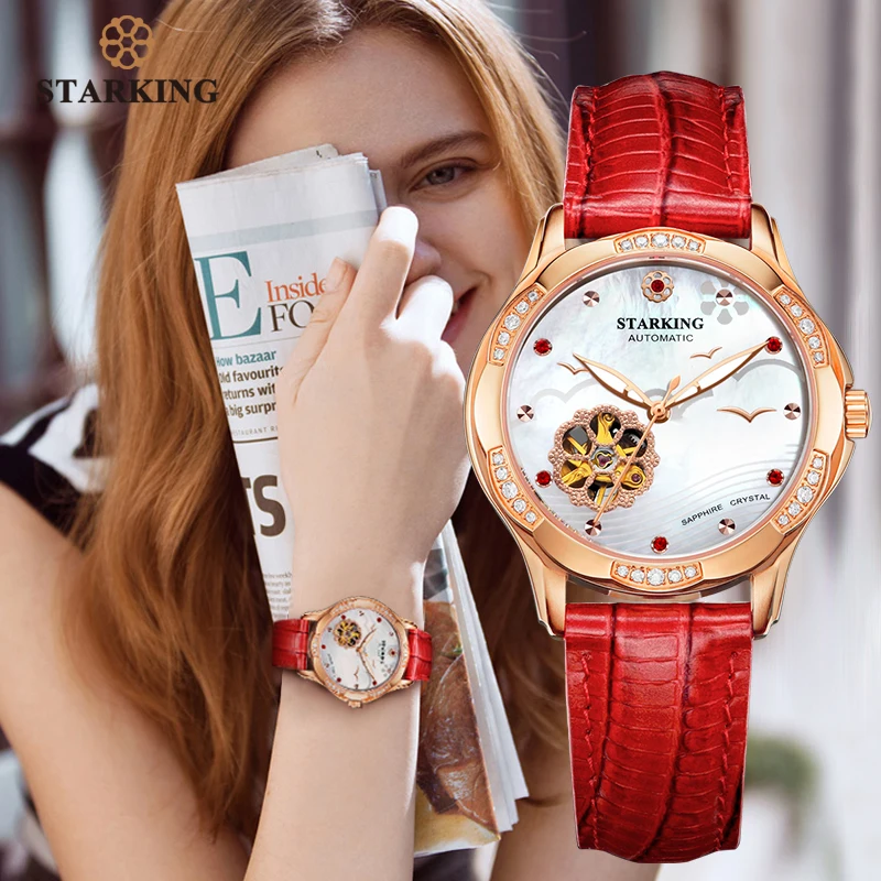 Часы STARKING женские механические с кристаллами и стразами|wristwatch brand|wristwatches
