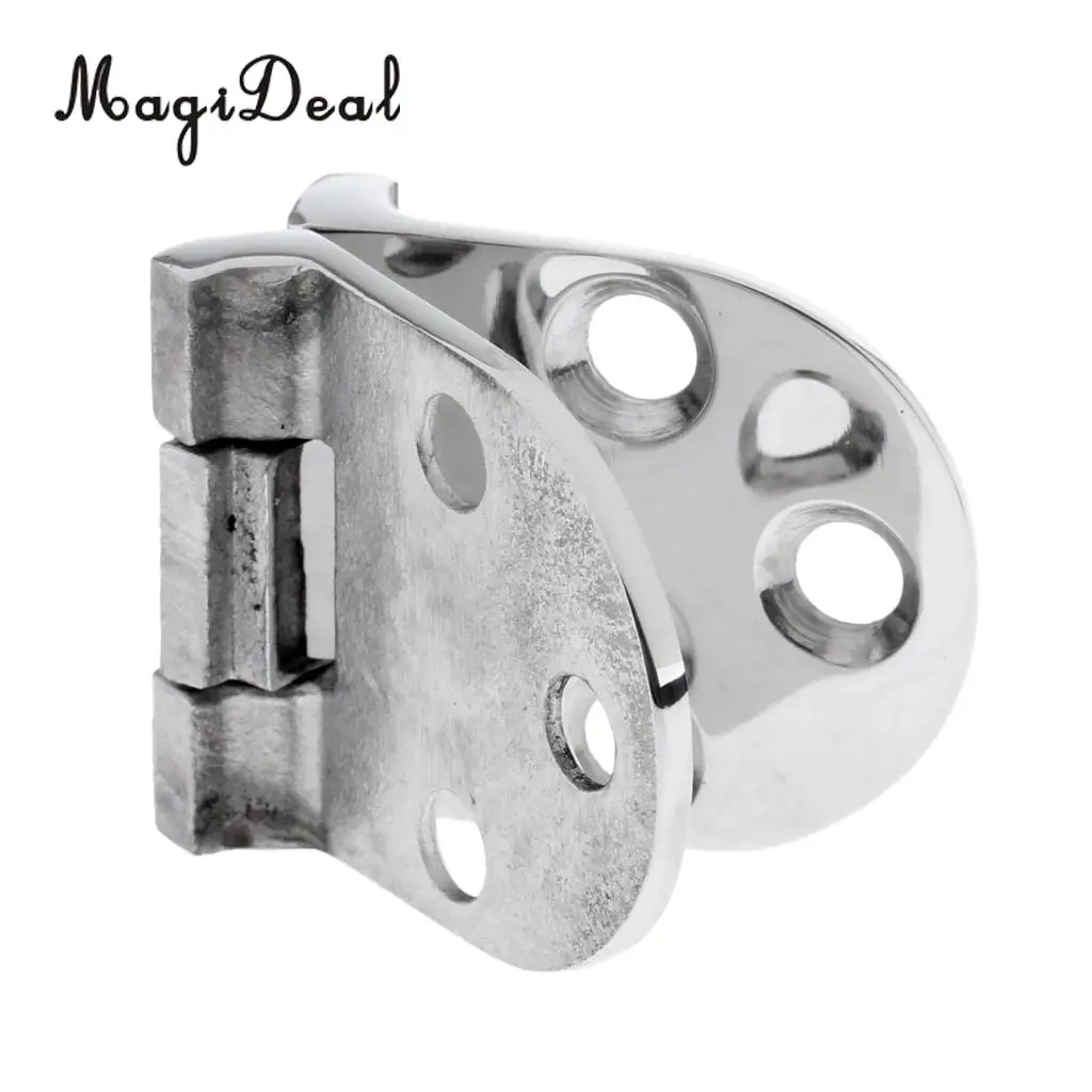 MagiDeal Folding Boat Locker Door Hinge Strap Caravan Yacht Hatch Compartment Cabin Deck Hardware - Marine 316 Stainless Steel 