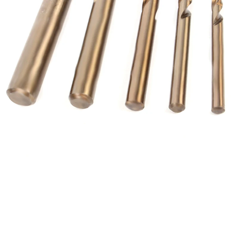 5pcs Set 1MM-8MM Cobalt High Speed Steel Twist Drill Hole M35 Stainless Steel Tool Set The Whole Ground Metal Reamer Tools