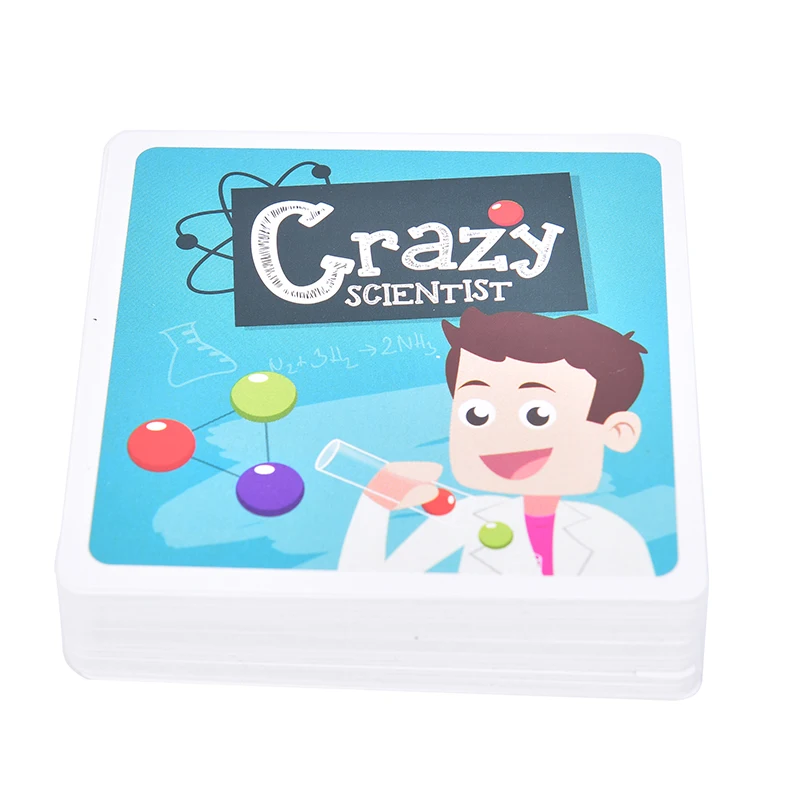 Доска для игры Crazy Scientist test tuble Card, обучающая тестовая игрушка, подарок для детей