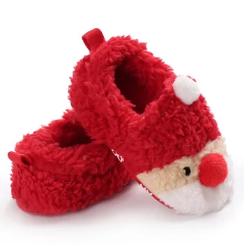 

Fashion Christams Infant Baby Toddler Boots Warm First Walker Booties Snow Crib Shoes