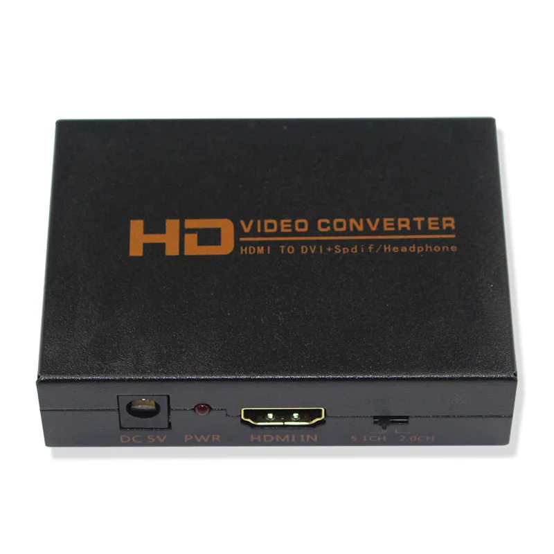 Адаптер преобразователя HDMI DVI с оптическим выходом и аудиоразъемом 3 5 мм для HD ТВ