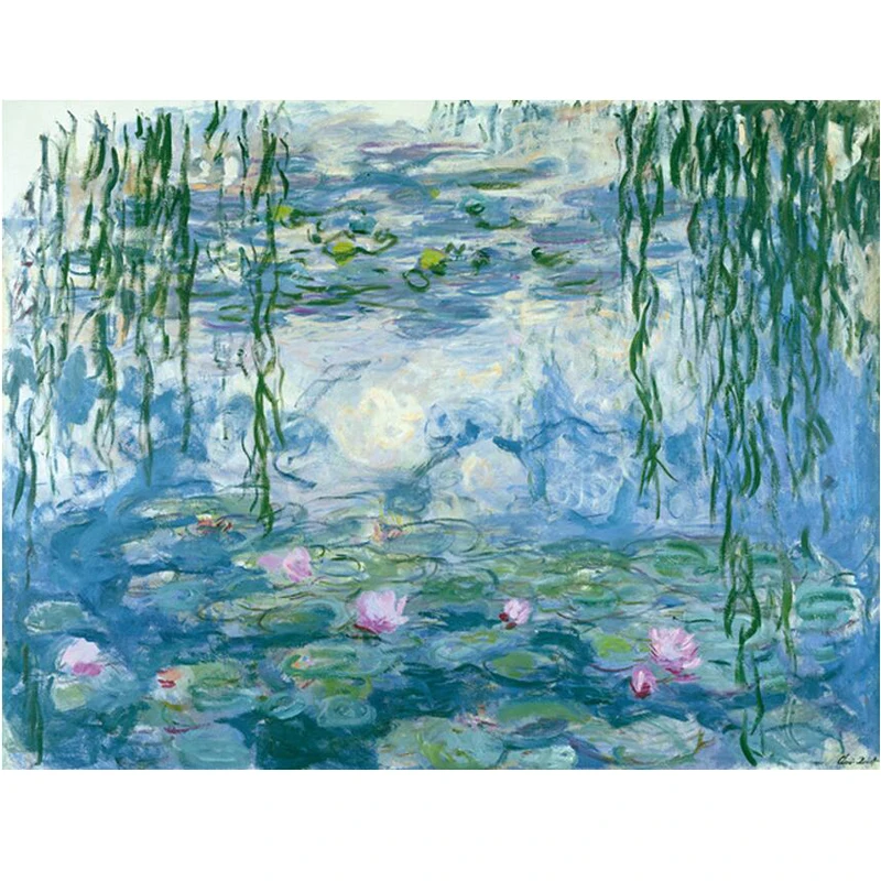 full square mosaic,5d diamond painting Claude Water Lilies diy diamond embroidery crafts