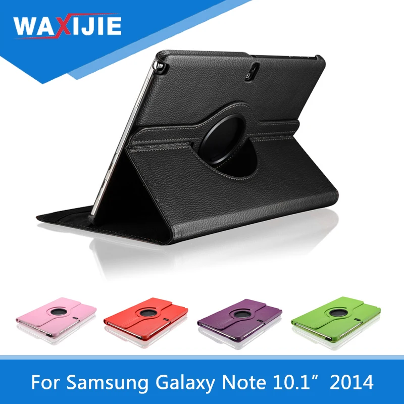 Чехол из искусственной кожи для samsung Galaxy Note 10,1 "2014 Edition с функцией подставки SM-P600 SM-P601 чехол для планшета 360 Вращающийся