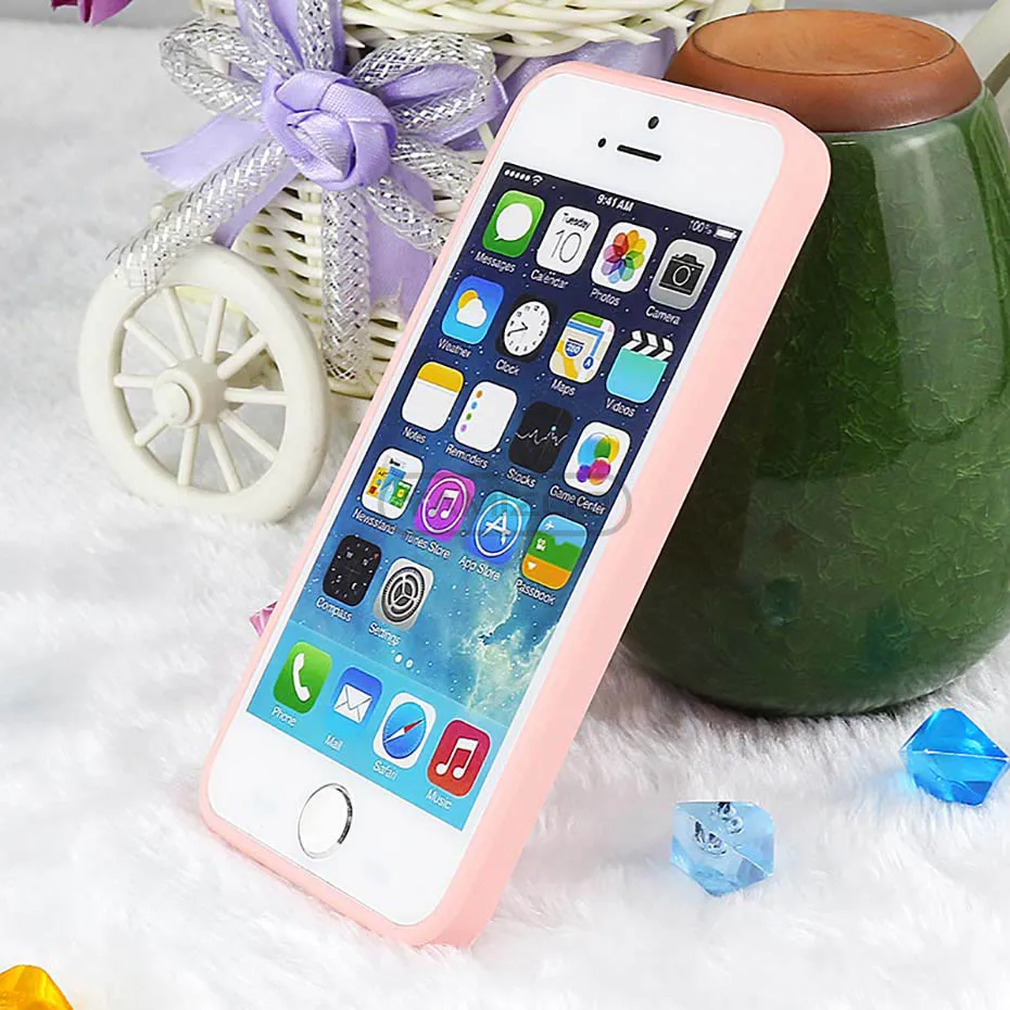 Mousemi Cover For Iphone 5s Se 5 Case Silicone Cute Fundas 5s On Ultra Copper Cases