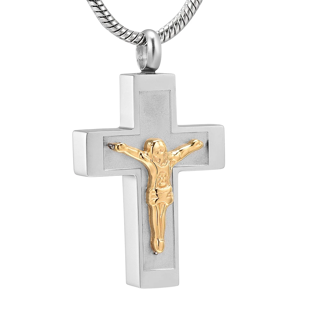 

Religion Cross Cremation Jewelry for Ashes for Women Men Ashes Pendants Jesus crucified Keepsake Memorial Urn Necklace for Ashes