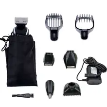 Kemei 5 in1 Rechargeable Waterproof beard Trimmer Hair Clipper Trimer Shaver Nose for Men Family Use
