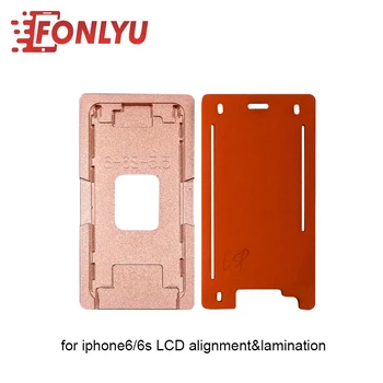 

CNC Cut Precision Aluminium Alloy Alignment Mould And Lamination Rubber Mat For Iphone 6P/6SP LCD Repair