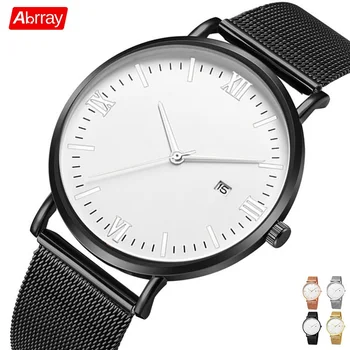 

Abrray Calendar Couple Quartz Watch Simple Unisex Watches Waterproof Student Wristwatch Jewelry For Women Alloy Strap Dropship