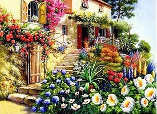 Compra jardín de la cabaña de fotos online al por ... Decoración India cabaña