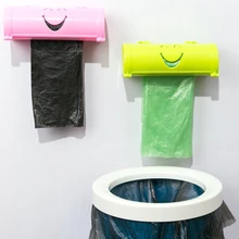 5 colors Home Eco-friendly Smile Face Garbage Bags Storage Box Kitchen Paste Type Plastic Container