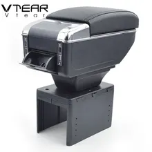Vtear для opel corsa b/zafira подлокотник коробка зарядка через usb повысить двойной слои центральный магазин содержание держатель пепельница интимные аксессуары