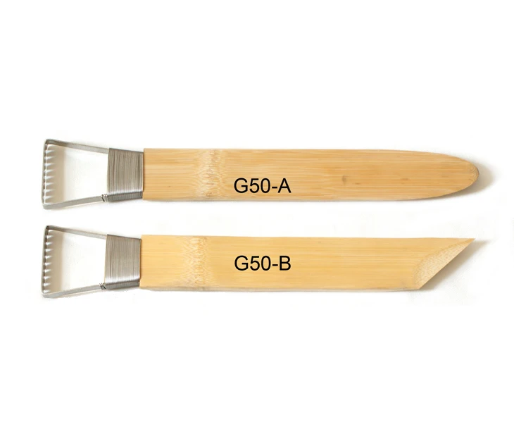 

Super Large 2pcs/set Bamboo Scraper sculpting tools Ceramic Pottery clay Sculpture Hobby Shaper Carving Tools polymorph sugru