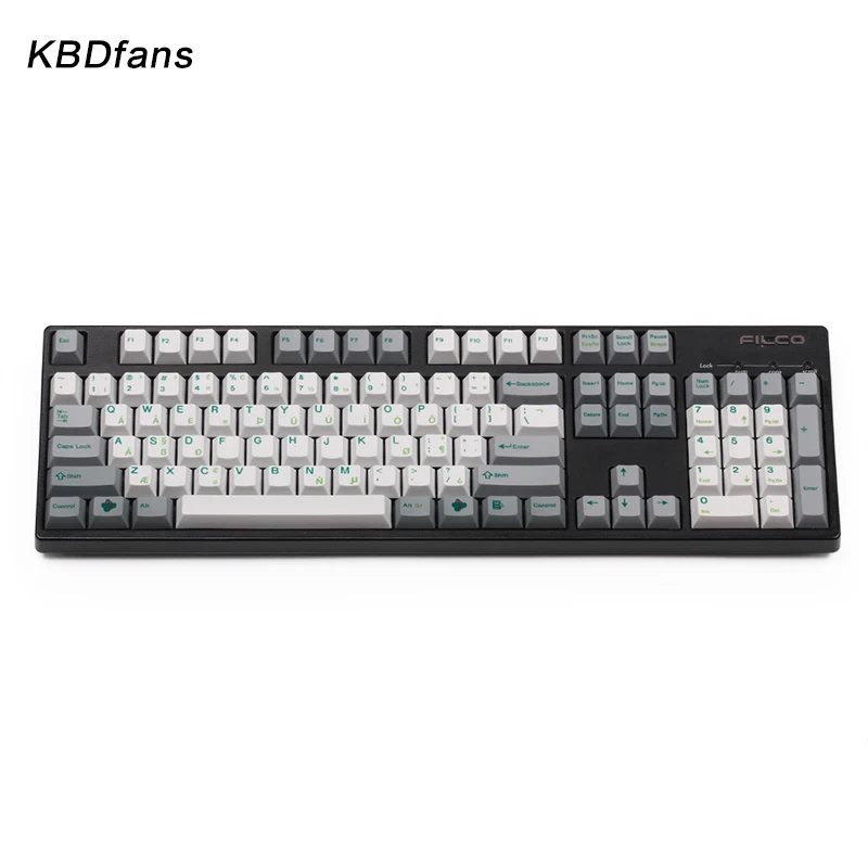 

cherry profile Dye Sub Keycap Set PBT plastic Irish layout for cherry mx mechanical keyboar