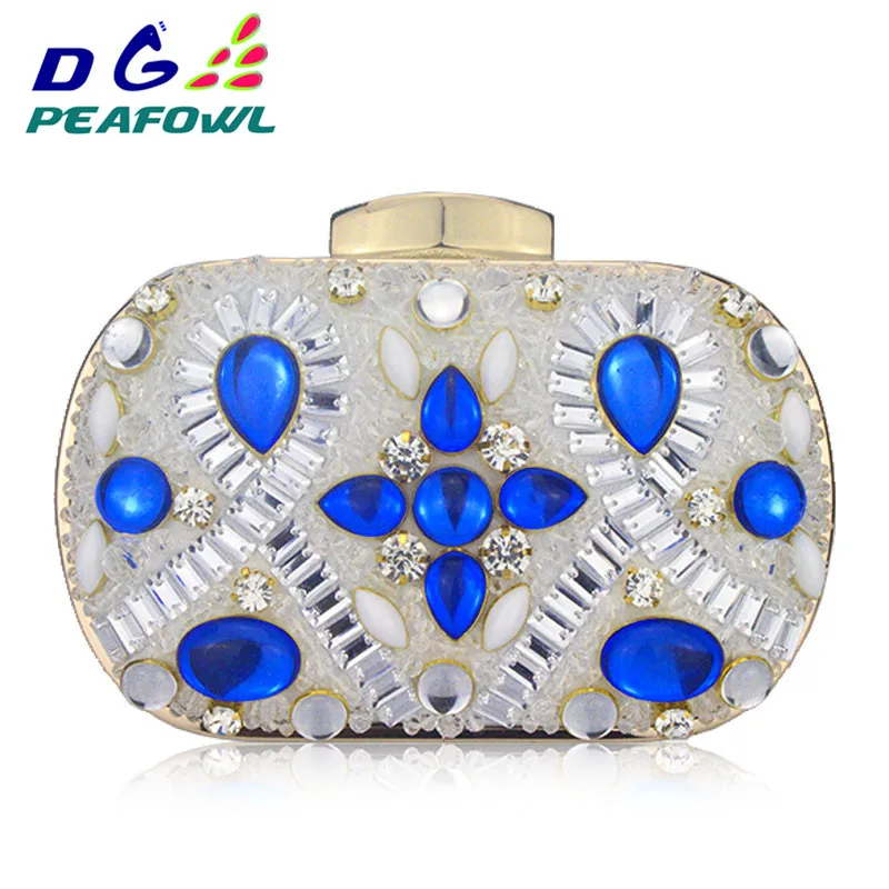 Women Fashion pouch Silver Sequin samll Hardcase Wedding Bridal Metal Clutch Shoulder Handbags Dinner Purse Evening Clutch Bag