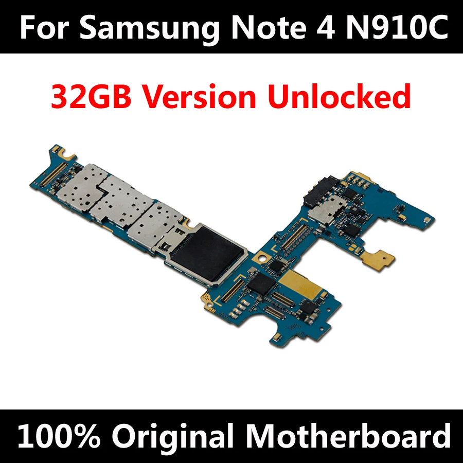 Новое поступление материнской платы для оригинальной Samsung Note 4 N910C полная