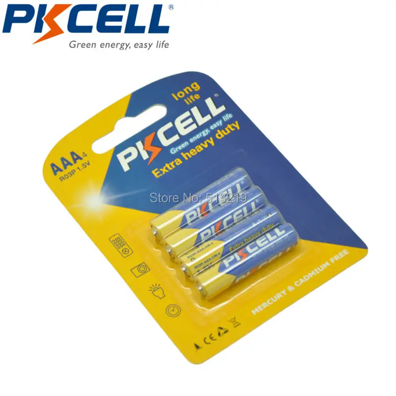 20PCSPcs PKCELL AAA R03P 1,5 V AM4 UM-4 сверхмощный AAA аккумулятор 3A батареи