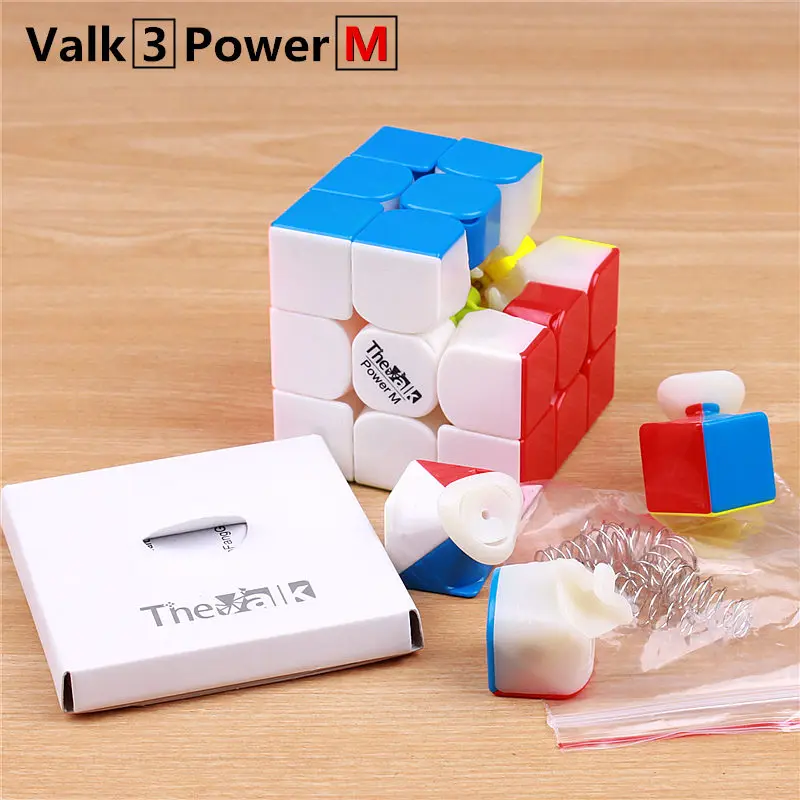 Goedkoop Qiyi mofangge valk3 power M magneet 3x3 magic speed cube stickerloze puzzel valk 3 magnetische professionele cubes speelgoed voor kinderen
