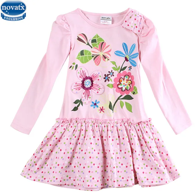 New Nova kids brand baby's clothes girls dresses high quality hot