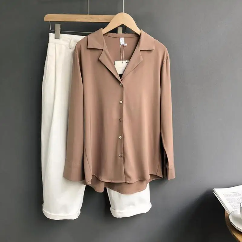 ZuoLunOuBa 2019 Autumn New Korean Solid Color Women Blouses Casual Harajuku Loose Long Sleeve Women Tops Blouses ZuoLunOuBa 2019 Autumn New Korean Solid Color Women Blouses Casual Harajuku Loose Long Sleeve Women Tops Blouses