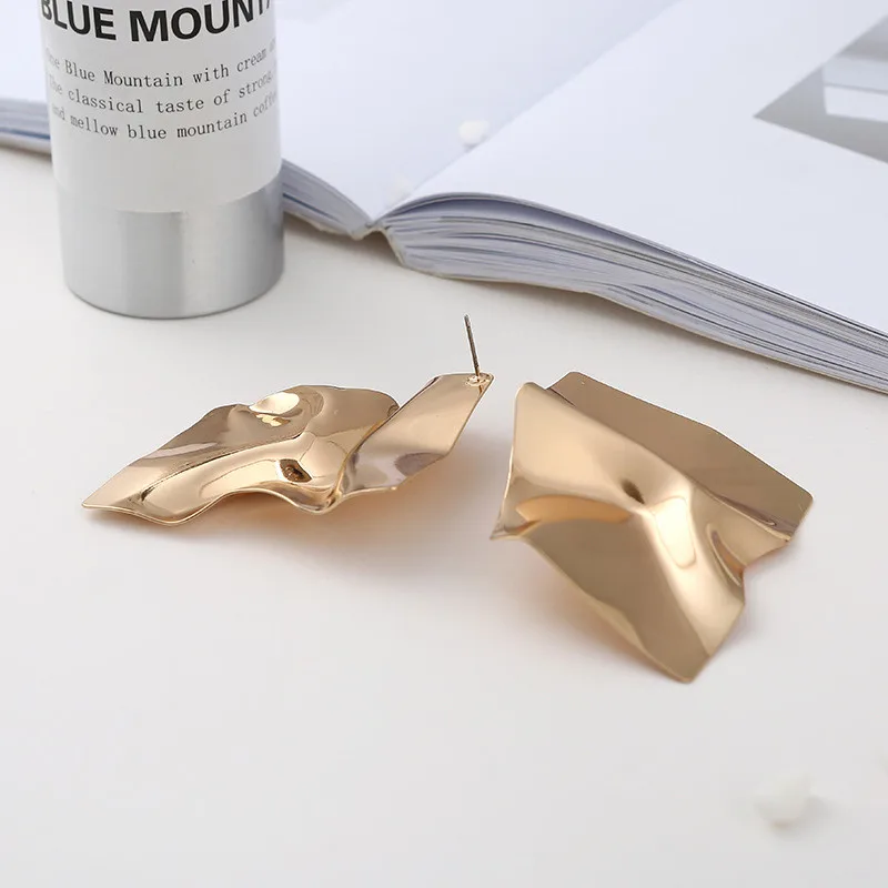 Pleated earrings2