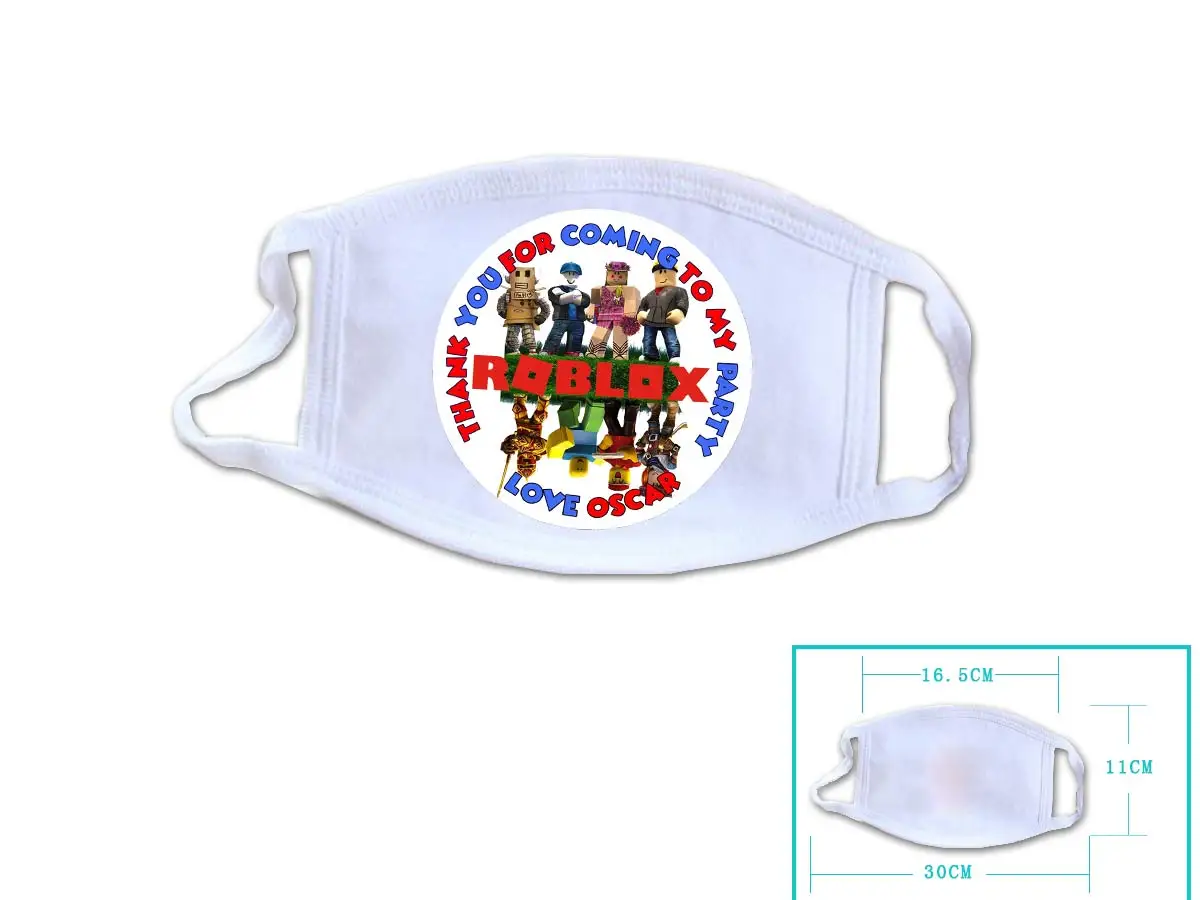 Us 199 Hot Game Roblox Cosplay White Face Collection Gift Hip Hop Fashion Mask Unisex With Roblox Logo In Game Costumes From Novelty Special Use - 