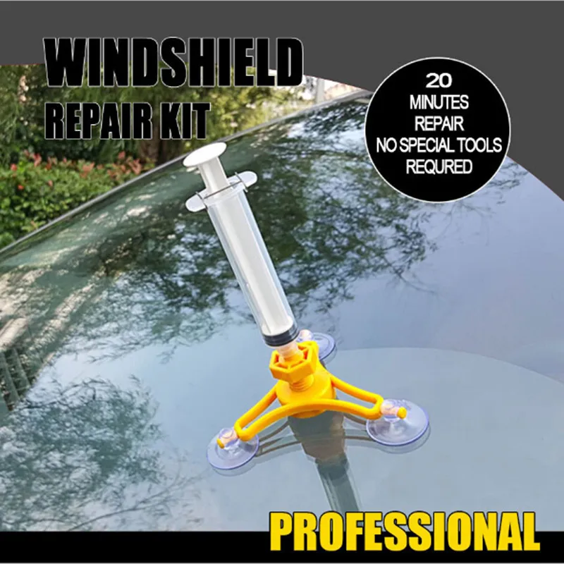 DIY Car Tools Car Glass Repair Tool Auto Glass Windshield Windscreen Instrument Repair Kits DIY Glass Repair Tool Sets