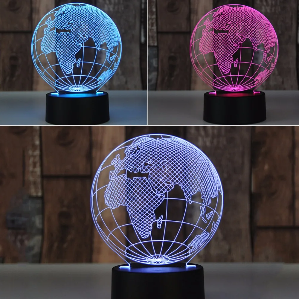 3D LED ночные огни боец гитара мотоцикл сенсорный и 17 клавишный пульт