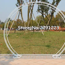 Круглая АРКА, белая металлическая АРКА, центральная часть для свадебных украшений, вечерние Decoration-2.3m, высота* 2,6 м, ширина