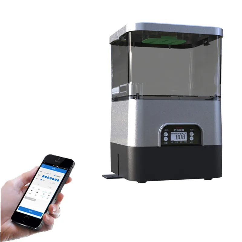 Large capacity koi fish pond automatic feeding device can be controlled