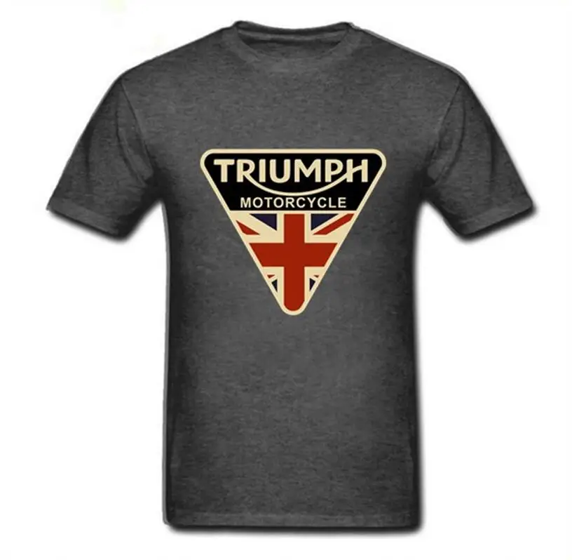 

New 2019 Brand Men's T Shirts Craked Union Jack Triumph Motorcycle TShirt UK Flag Clothing Men T Shirt Men's Vintage Tops Tee
