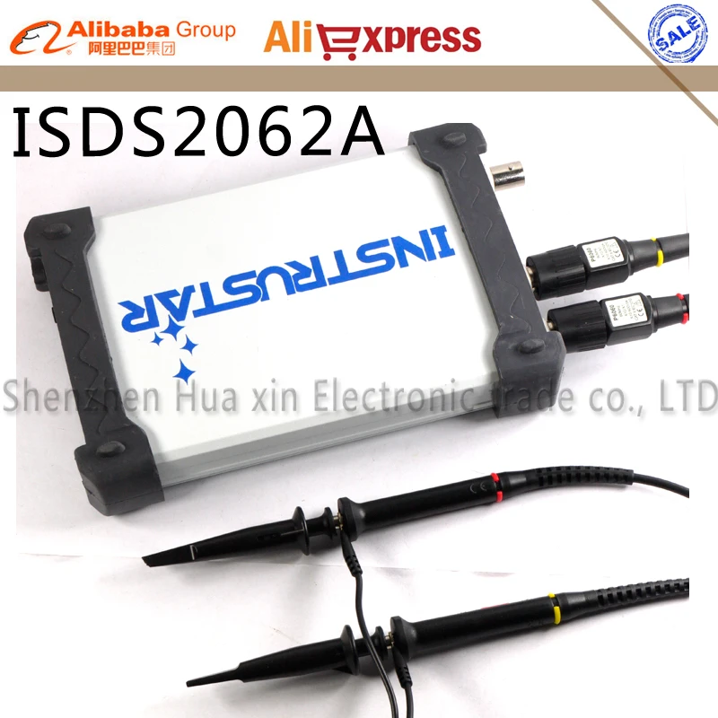 

ISDS2062A High precision 2 IN 1 PC USB virtual Digital oscilloscope+Spectrum Analyze 60M 200MS/s