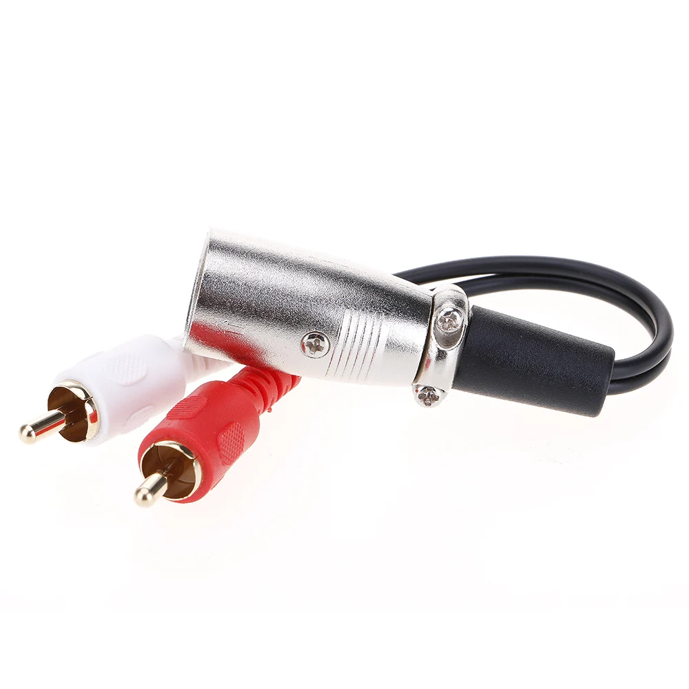 3 контактный XLR папа 2 RCA стерео видео кабель Y сплиттер патч Новый|male male|male to malemale xlr