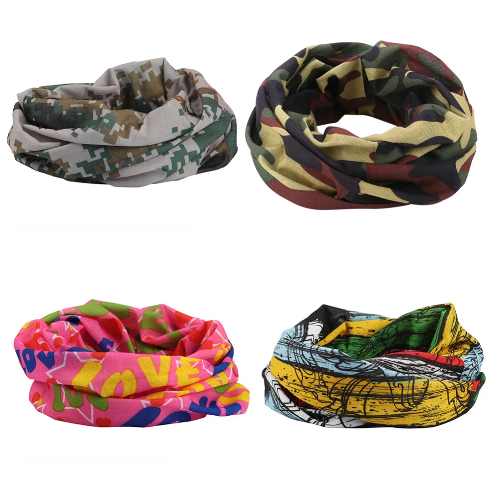Multifunctional Bandanas Face Mask Hand Band Scarf Magic Turban Outdoor