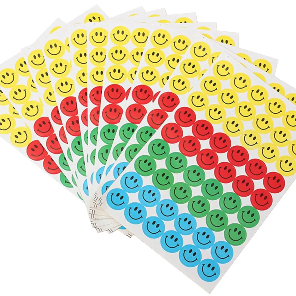 

SDFC KINGSO Smiles Face Reward Praise Stickers Label Educational Merit
