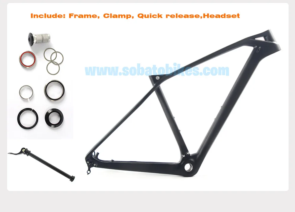 27.5  chinese carbon frames 650b 14.5/16/17/19 inch 27.5 carbon mountain bike frameset EMS free shipping carbon mtb frame fork