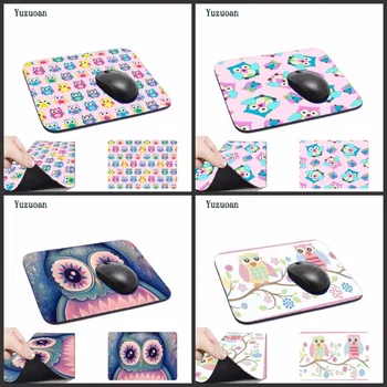 

Yuzuoan Funny Owl Animal Mousepad Decorate Your Desk at Home And Office Desk Gming Size 18*22cm and 25*29cm Customized Support