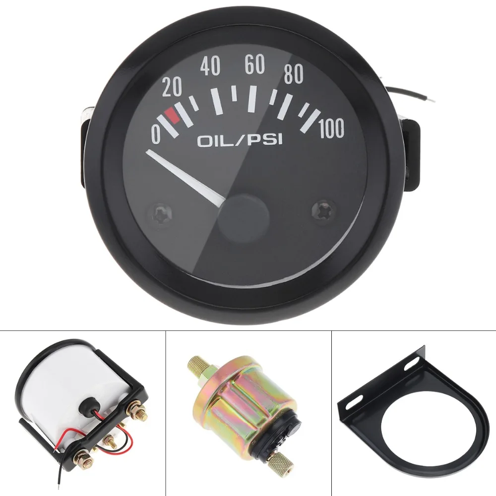 2" 52MM 12V LED Electrical Car Oil Temp Gauge/Car Voltage Gauge/Water